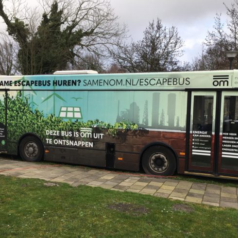 om | nieuwe energie lanceert de duurzame Escapebus!